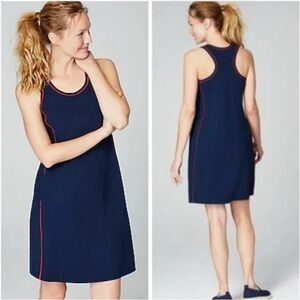 J. Jill Athleisure Fit Blue Tennis Dress Golf Activewear Outdoor Pockets Size M